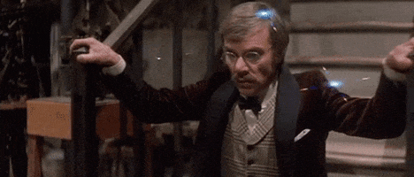 excited malcolm mcdowell GIF by Warner Archive