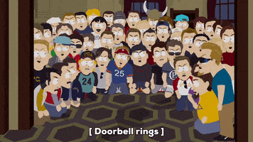 cheering frat GIF by South Park 