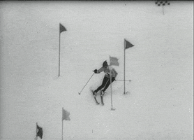 downhill skiing winter olympics GIF by US National Archives