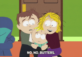 butters stotch hug GIF by South Park 