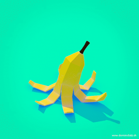 dominiclutz animation 3d banana silvester GIF