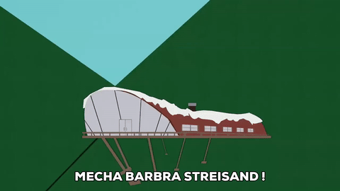 Yelling Barbra Streisand GIF by South Park - Find & Share on GIPHY