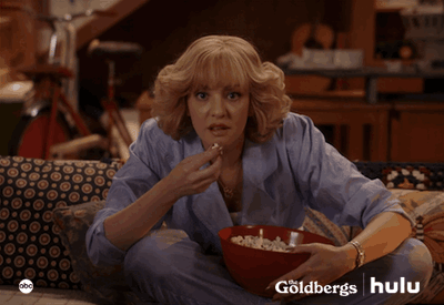 The Goldbergs Popcorn GIF by HULU - Find & Share on GIPHY