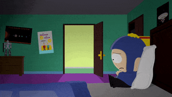sad bed GIF by South Park 