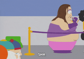 eric cartman fat woman GIF by South Park 