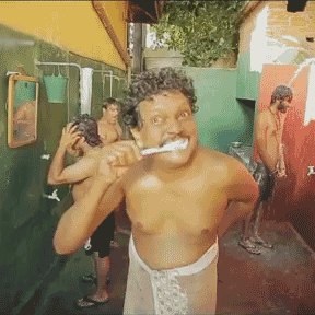 srilankan funny sri lanka sinhala tooth brush GIF