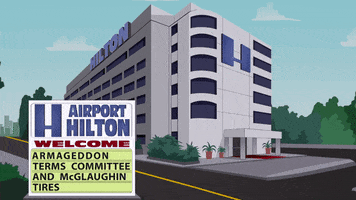 hotel hilton GIF by South Park 