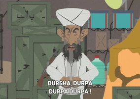 angry osama bin laden GIF by South Park 