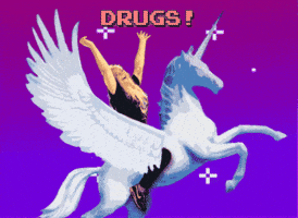 mare unicorn drugs GIF