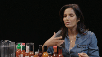 padma lakshmi hot ones GIF by First We Feast: Hot Ones