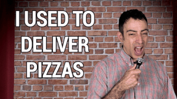 pizza delivery GIF by Eric Jennifer