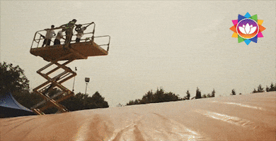 ermitikos girl jump flip public GIF