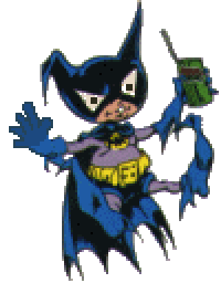 RobbieWilkes animated batman batmite bat-mite Sticker