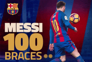 messi - 100 braces GIF by FC Barcelona