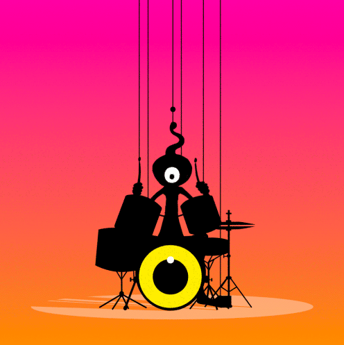 enzobenedetto drummer drum drumkit puppet tools GIF