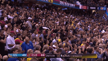 cleveland cavaliers fans GIF by NBA