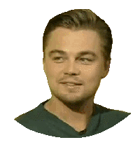 Leonardo Dicaprio Flirt Sticker by reactionstickers