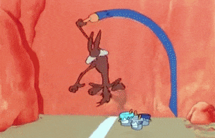 looney tunes tunnel GIF by Poncho