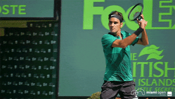 roger federer tennis GIF by Miami Open