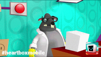 radbrothers robot button rat professor GIF