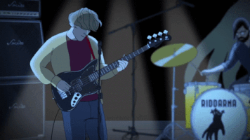 manuelcalavera cartoon animated rock band GIF
