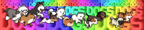 dogs pixels GIF by Paul Robertson