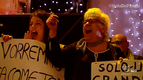 Groupie GIF by Isola dei Famosi - Find & Share on GIPHY