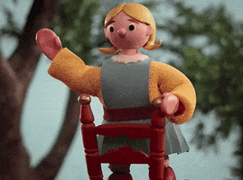 stop motion hello GIF