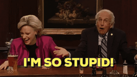 Giphy - Im So Stupid Hillary Clinton GIF by Saturday Night Live