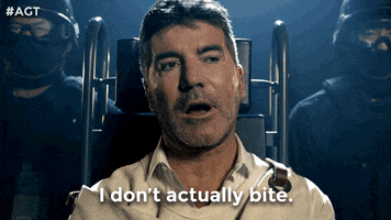 I Dont Actually Bite Simon Cowell GIF by America's Got Talent