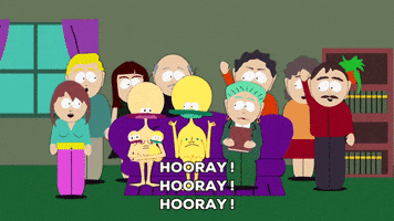 happy cheers GIF by South Park 
