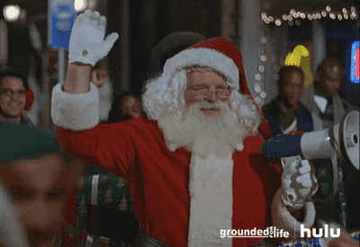 waving santa claus GIF by HULU - Find & Share on GIPHY
