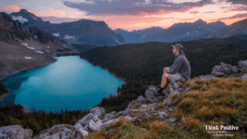 howtothinkpositive calm landscape peaceful mountains GIF