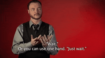 just wait sign language GIF by Sign with Robert