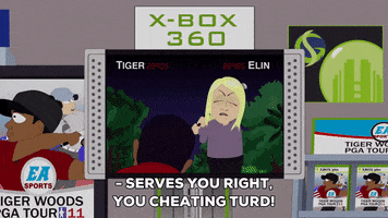 tiger woods fun GIF by South Park 
