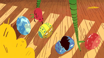 Easter Eggs Animation GIF by Tracey Elle 