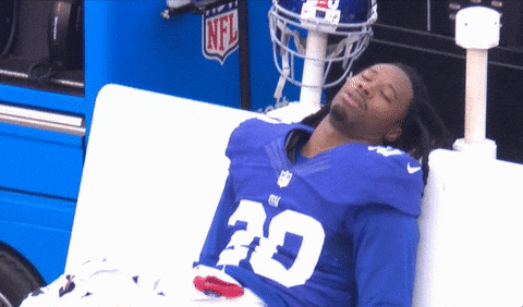 new york giants sleeping GIF by NFL