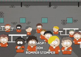 romper stomper gasp GIF by South Park 