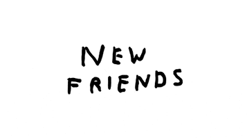 new friends illustration GIF by David Shrigley