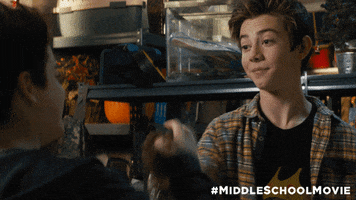 best friends handshake GIF by Middle School Movie