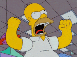 justin  the simpsons mad homer shaking