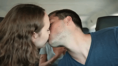Kissing First Kiss GIF by AwesomenessTV - Find & Share on GIPHY