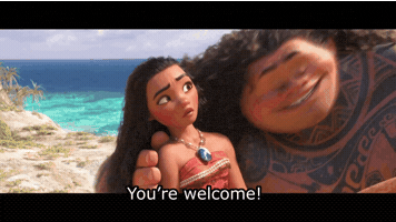 wesbaker moana maui you're welcome GIF