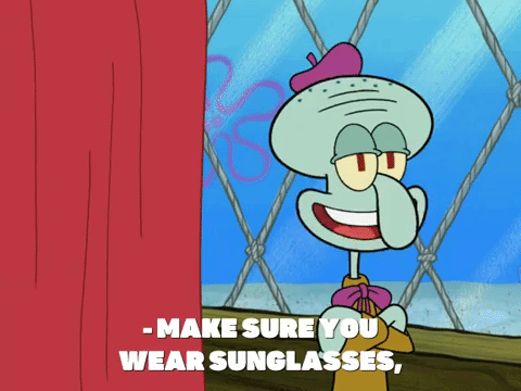 spongebob sunglasses gif
