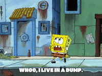 spongebob dumped gif