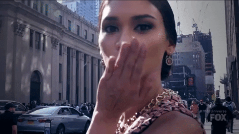 Blow A Kiss Flirting GIF by Miss Universe - Find & Share on GIPHY