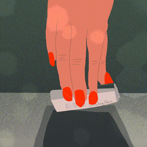 red nails animation GIF by Alice Suret-Canale