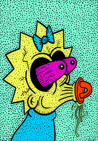 Maggie Simpson Weed GIF by Dave Bell
