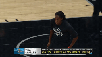 tina charles dancing GIF by WNBA