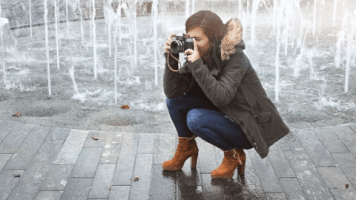mathieuchollet winter fall camera autumn GIF